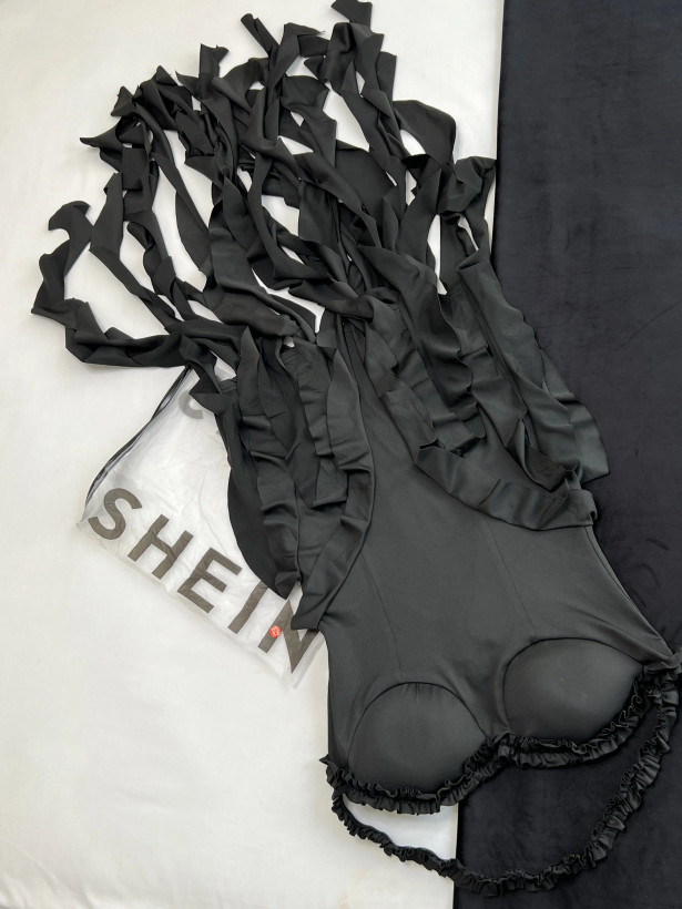 پیراهن مشکی مجلسی Shein